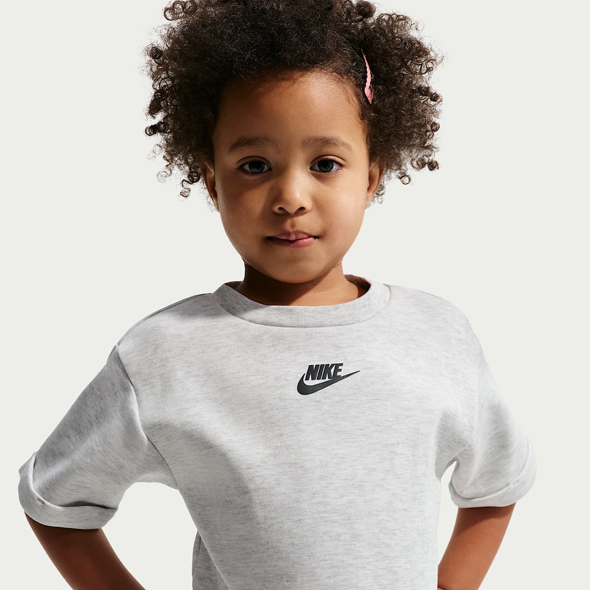 Conjunto de dos piezas de falda Tech Fleece infantil Nike – Gris – vista 2