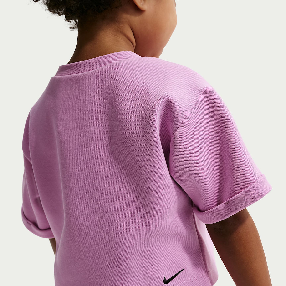 Conjunto de dos piezas de falda Tech Fleece infantil Nike – Morado – vista 3