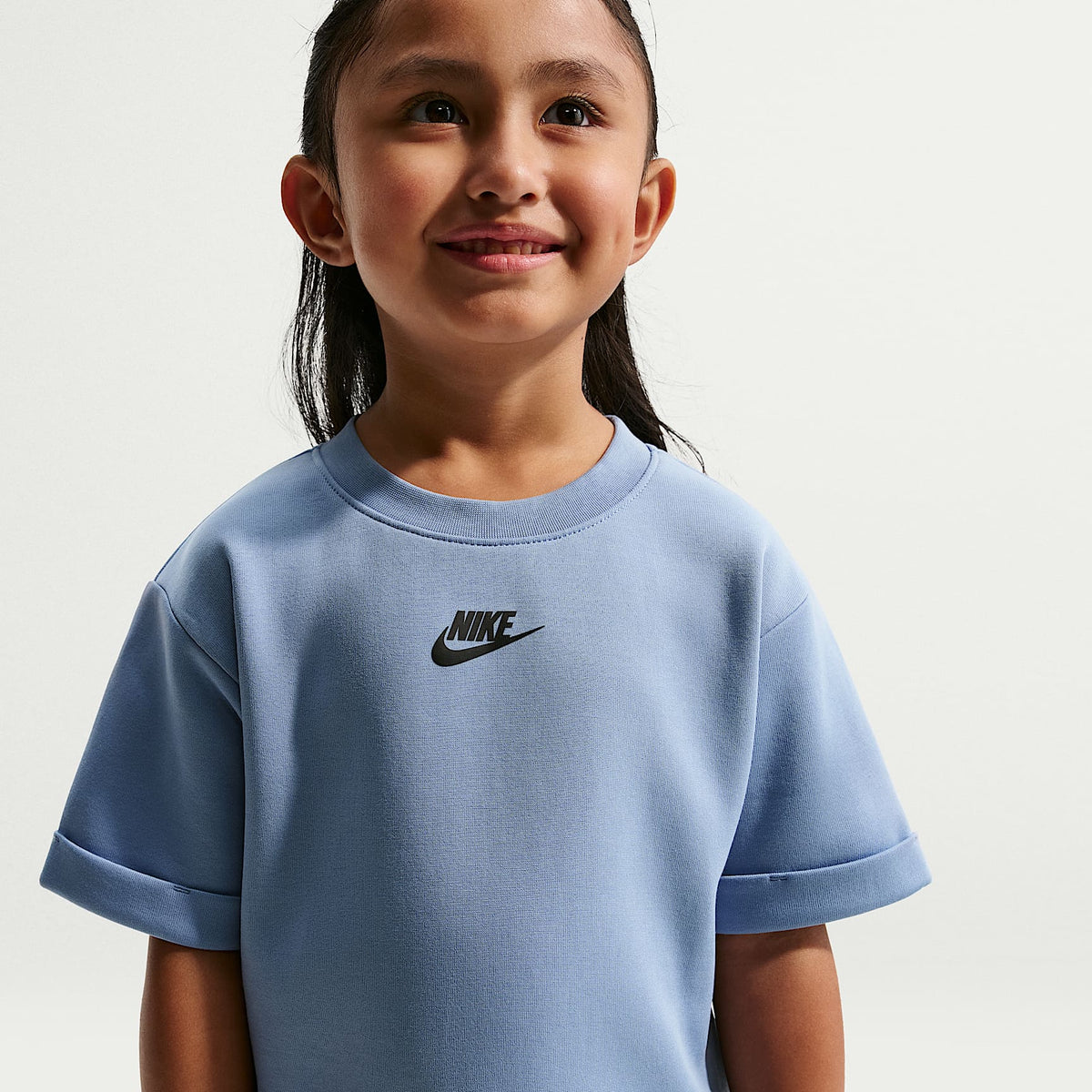 Conjunto de falda de dos piezas Tech Fleece para niños talla pequeña Nike – Azul – vista 2
