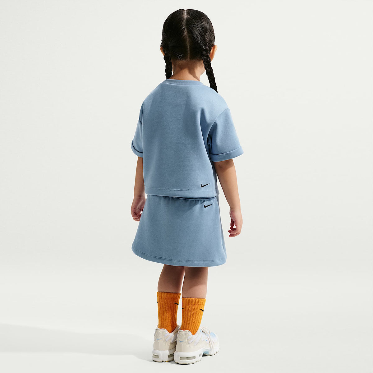 Conjunto de dos piezas de falda Tech Fleece infantil Nike – Azul – vista 7