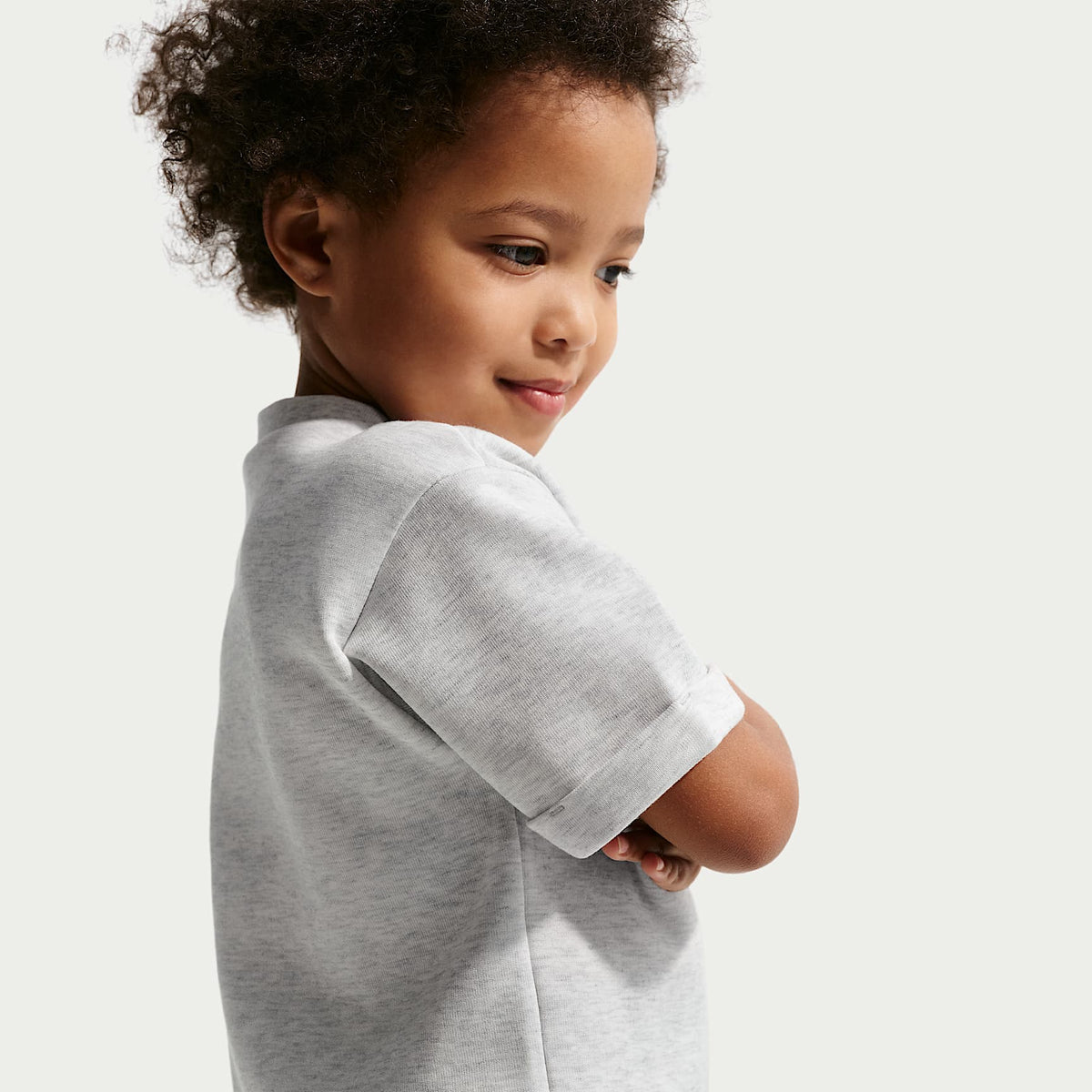 Conjunto de dos piezas de falda Tech Fleece infantil Nike – Gris – vista 3