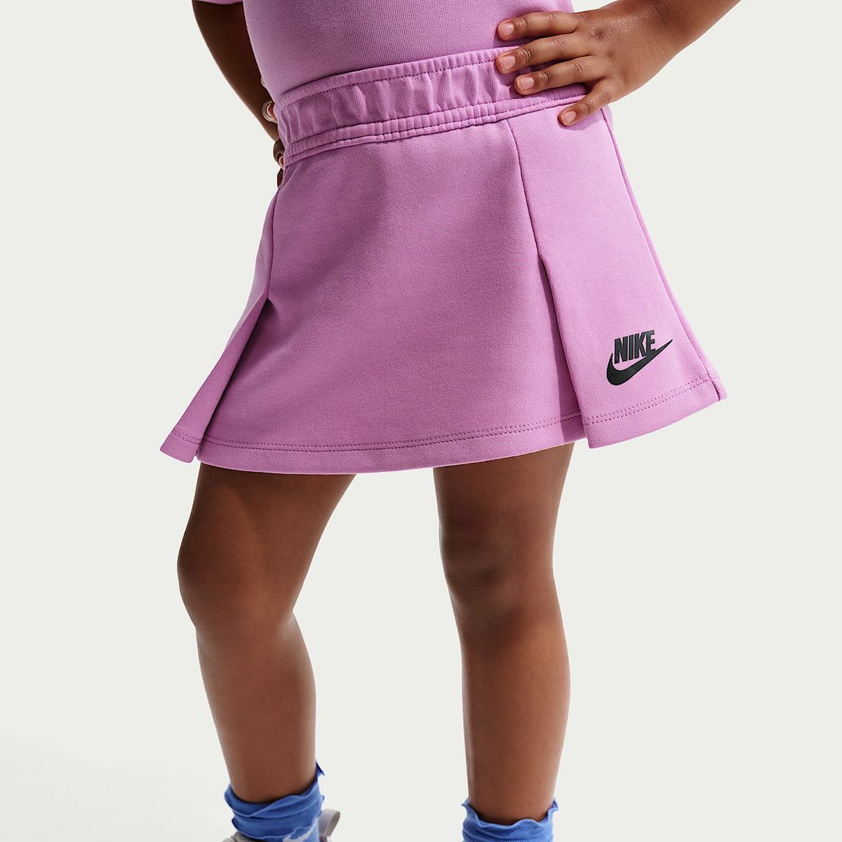 Conjunto de dos piezas de falda Tech Fleece infantil Nike – Morado – vista 4
