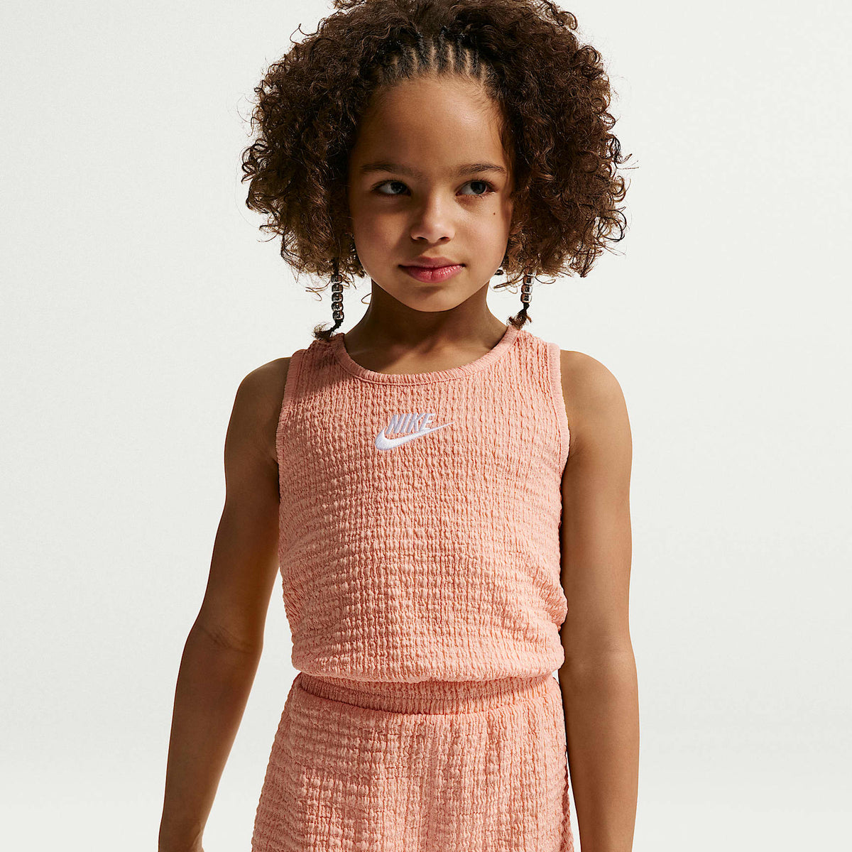Enterito texturizado para niños talla pequeña Nike – Naranja ártico – vista 2