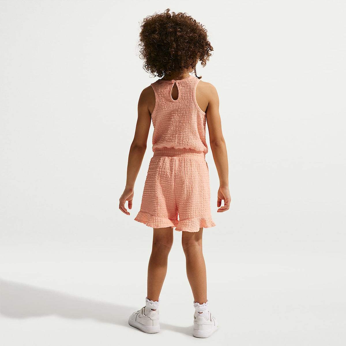 Enterito texturizado para niños talla pequeña Nike – Naranja ártico – vista 5
