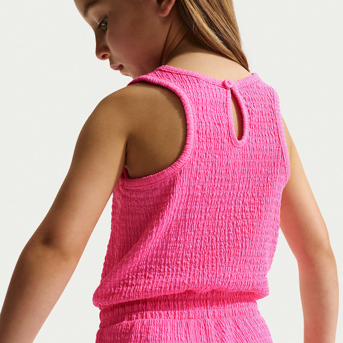 Enterito texturizado para niños talla pequeña Nike – Rosa resplandor – vista 3