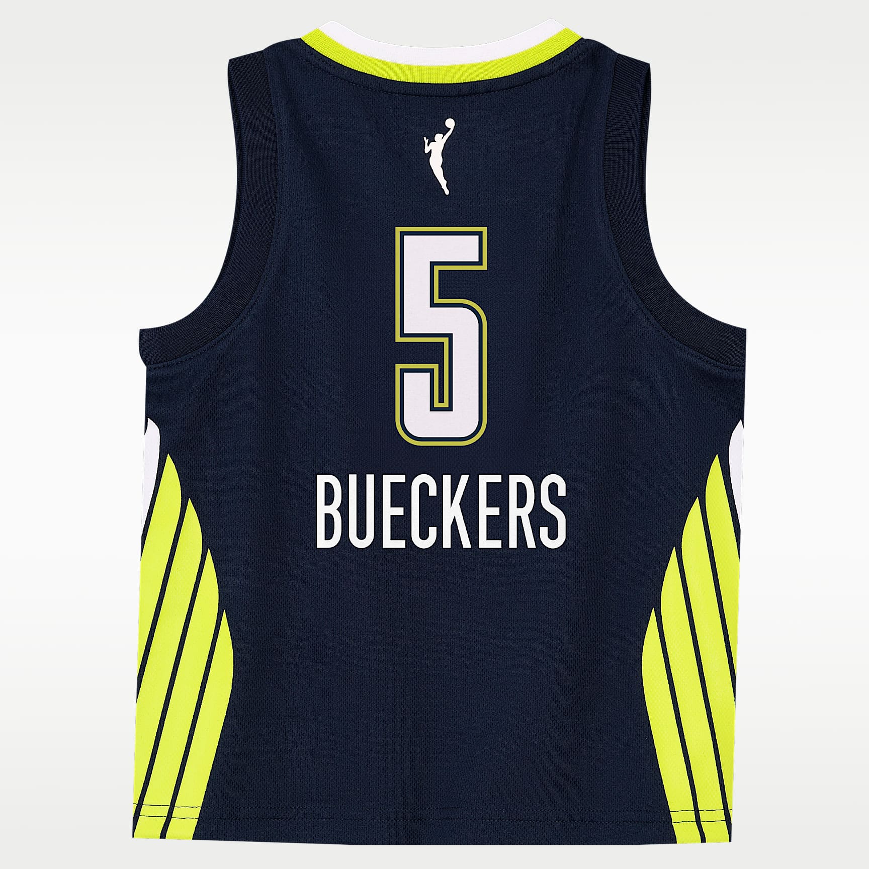 Jersey Nike de la WNBA para niños pequeños Paige Bueckers Dallas Wings Explorer Edition – Azul marino universitario – vista 2