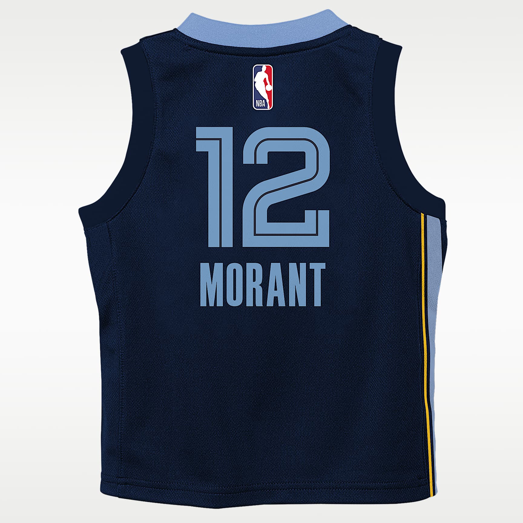 Jersey Nike NBA Swingman para niños pequeños (2T) Ja Morant Memphis Grizzlies Icon Edition – Azul marino – vista 2