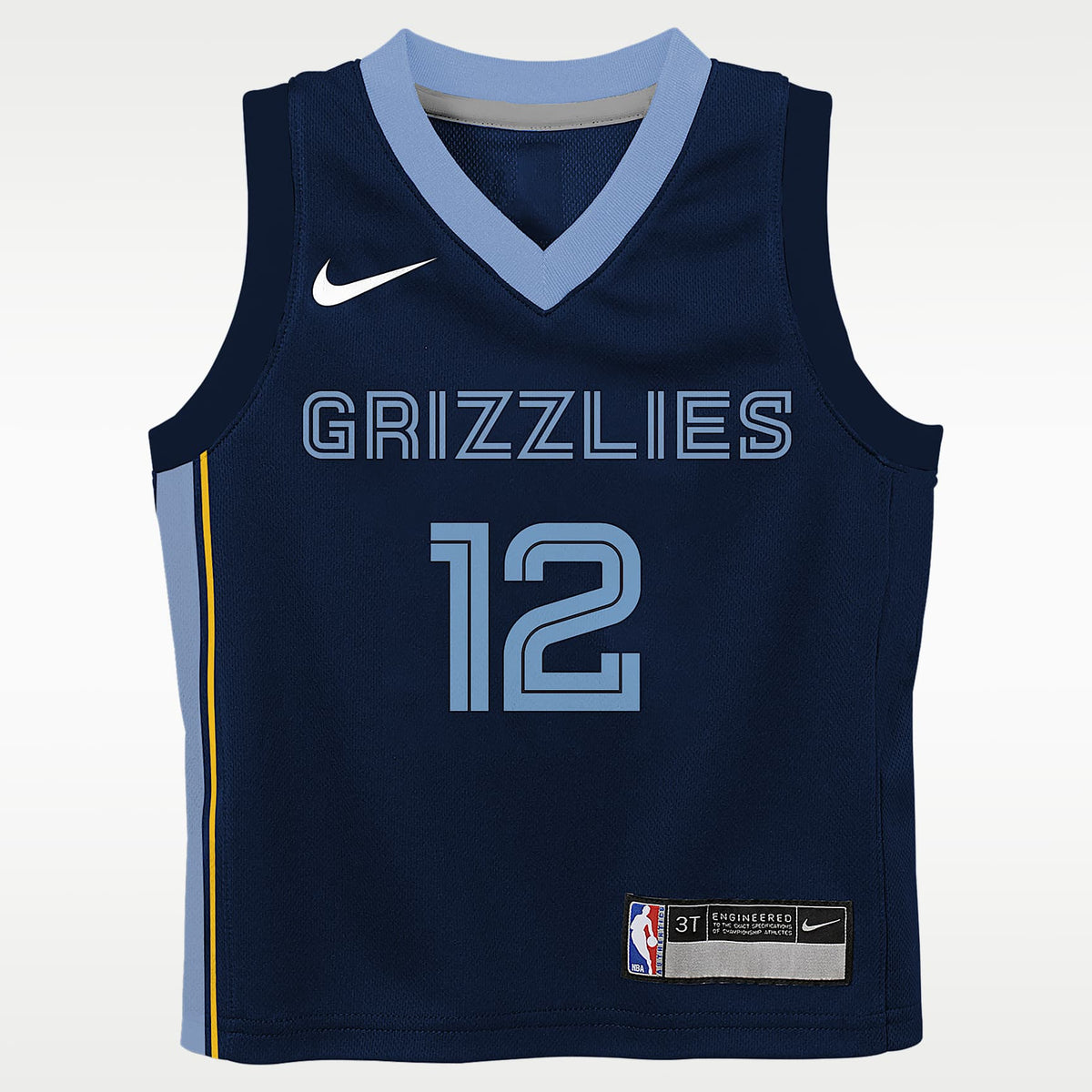 Jersey Nike NBA Swingman para niños pequeños (2T) Ja Morant Memphis Grizzlies Icon Edition – Azul marino – vista 1