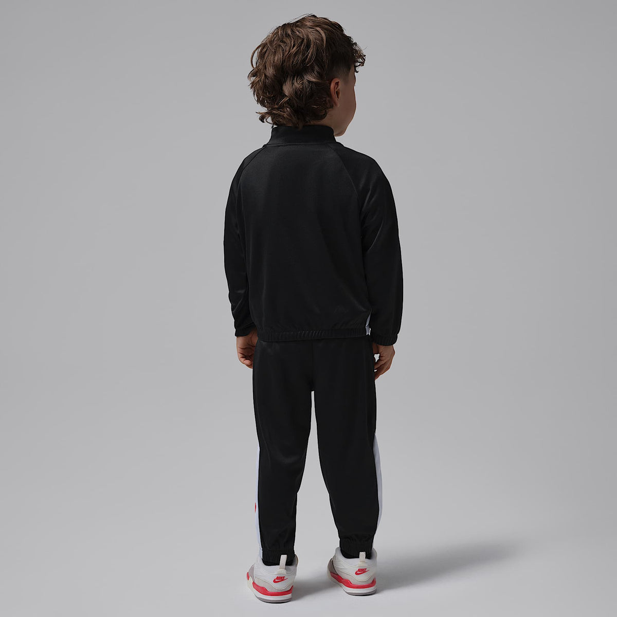 Conjunto de 2 piezas de tricot con bloques de colores y ribetes infantil Jordan – Negro – vista 2
