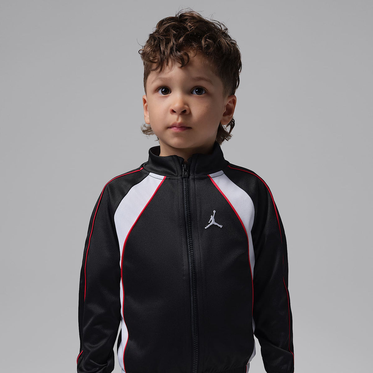 Conjunto de 2 piezas de tricot con bloques de colores y ribetes infantil Jordan – Negro – vista 3