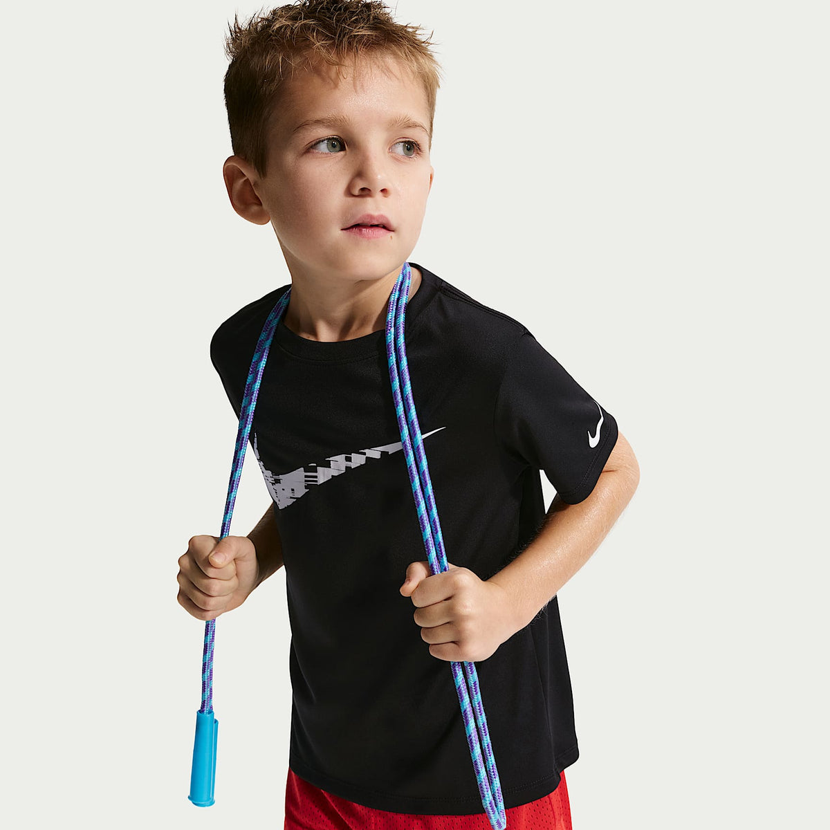 Jersey Trophy Dri-FIT para niños talla pequeña Nike – Negro – vista 3