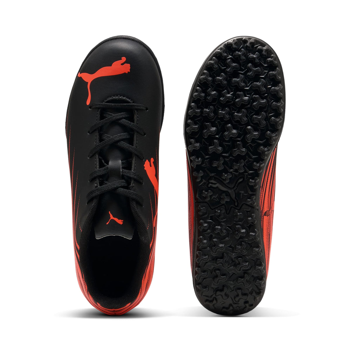 4 Colores, Tacos de fútbol ATTACANTO II TT para adolescentes – PUMA Black-Glowing Red – vista 4