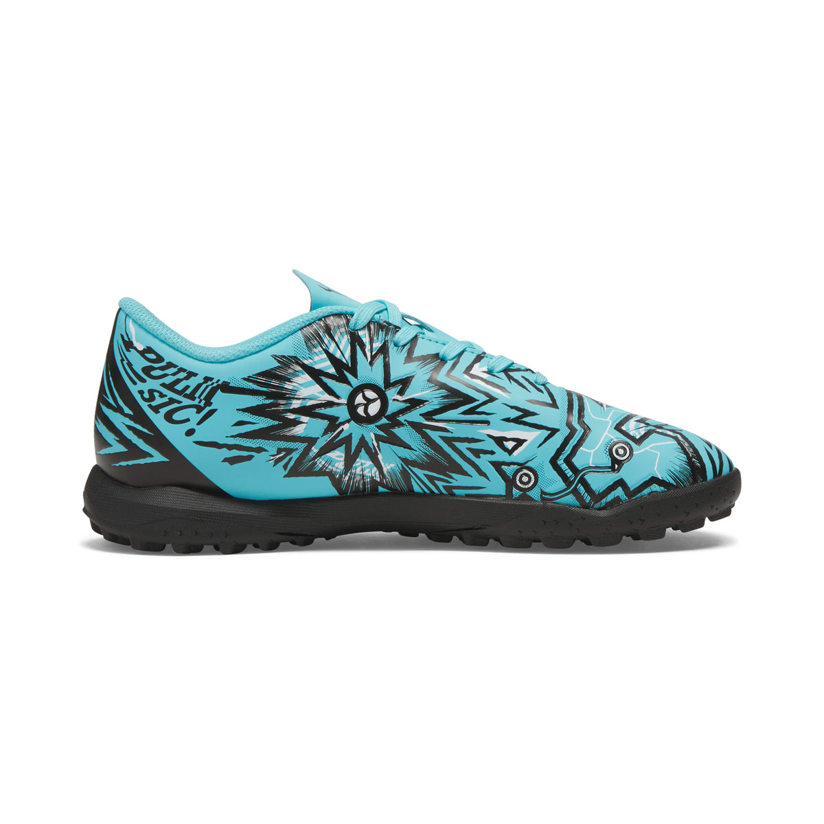 2 Colores, Tacos de fútbol para niños grandes PUMA x PULISIC ULTRA PLAY TT – Hero Blue-PUMA White-PUMA Black – vista 5