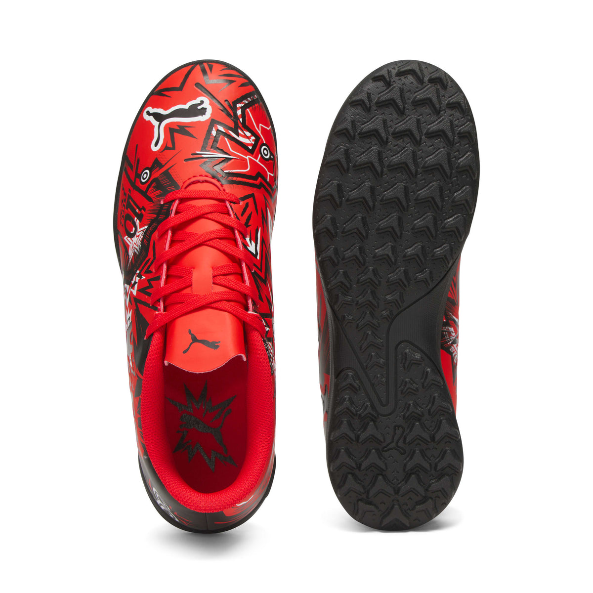 2 Colores, Tacos de fútbol para niños grandes PUMA x PULISIC ULTRA PLAY TT – PUMA Red-PUMA Black-PUMA White – vista 4