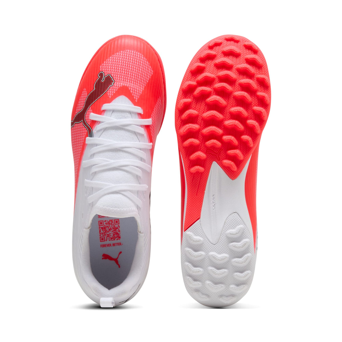 Tacos de futbol juveniles para césped ULTRA 7 MATCH – Ultra Red-PUMA Black-PUMA White – vista 4