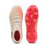 2 Colores, Tacos de futbol juveniles para superficies firmes y artificiales FUTURE 9 PRO – Sugared Almond-PUMA White-Ultra Red-PUMA Black – vista 4
