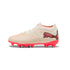 2 Colores, Tacos de futbol juveniles para superficies firmes y artificiales FUTURE 9 PRO – Sugared Almond-PUMA White-Ultra Red-PUMA Black – vista 1