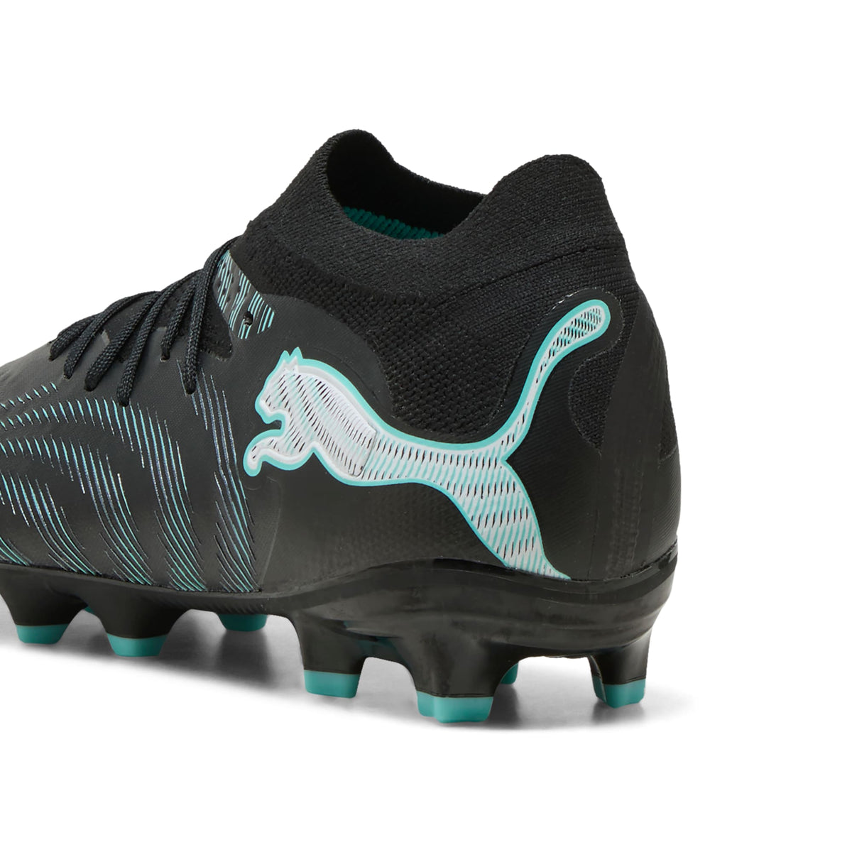 2 Colores, Tacos de futbol juveniles para superficies firmes y artificiales FUTURE 9 PRO – PUMA Black-Intense Mint-PUMA White – vista 3