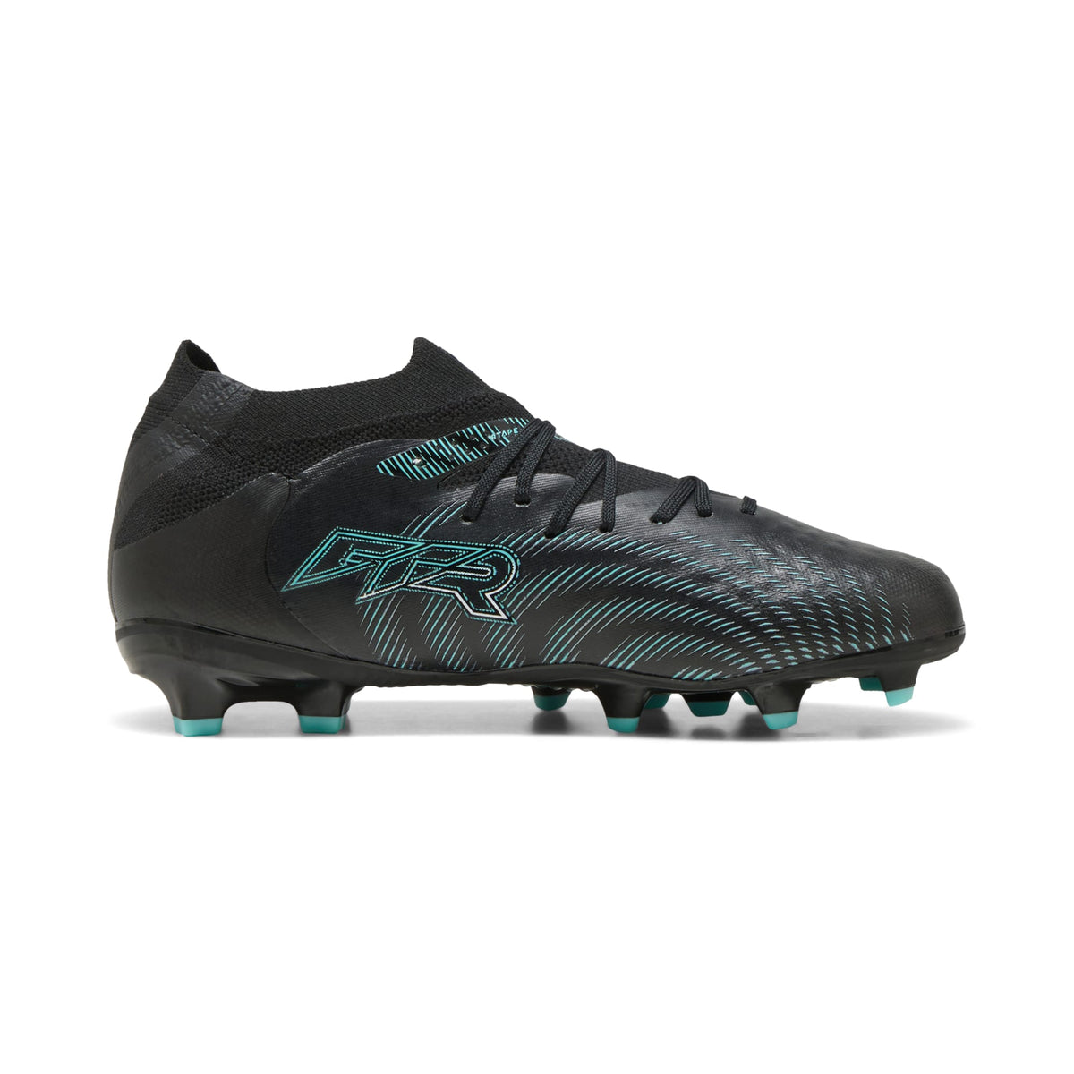2 Colores, Tacos de futbol juveniles para superficies firmes y artificiales FUTURE 9 PRO – PUMA Black-Intense Mint-PUMA White – vista 5