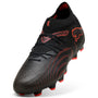 4 Colores, Tacos de futbol para superficies firmes y artificiales FUTURE 9 PRO para niños – PUMA Black-Glowing Red-Strong Gray – vista 6