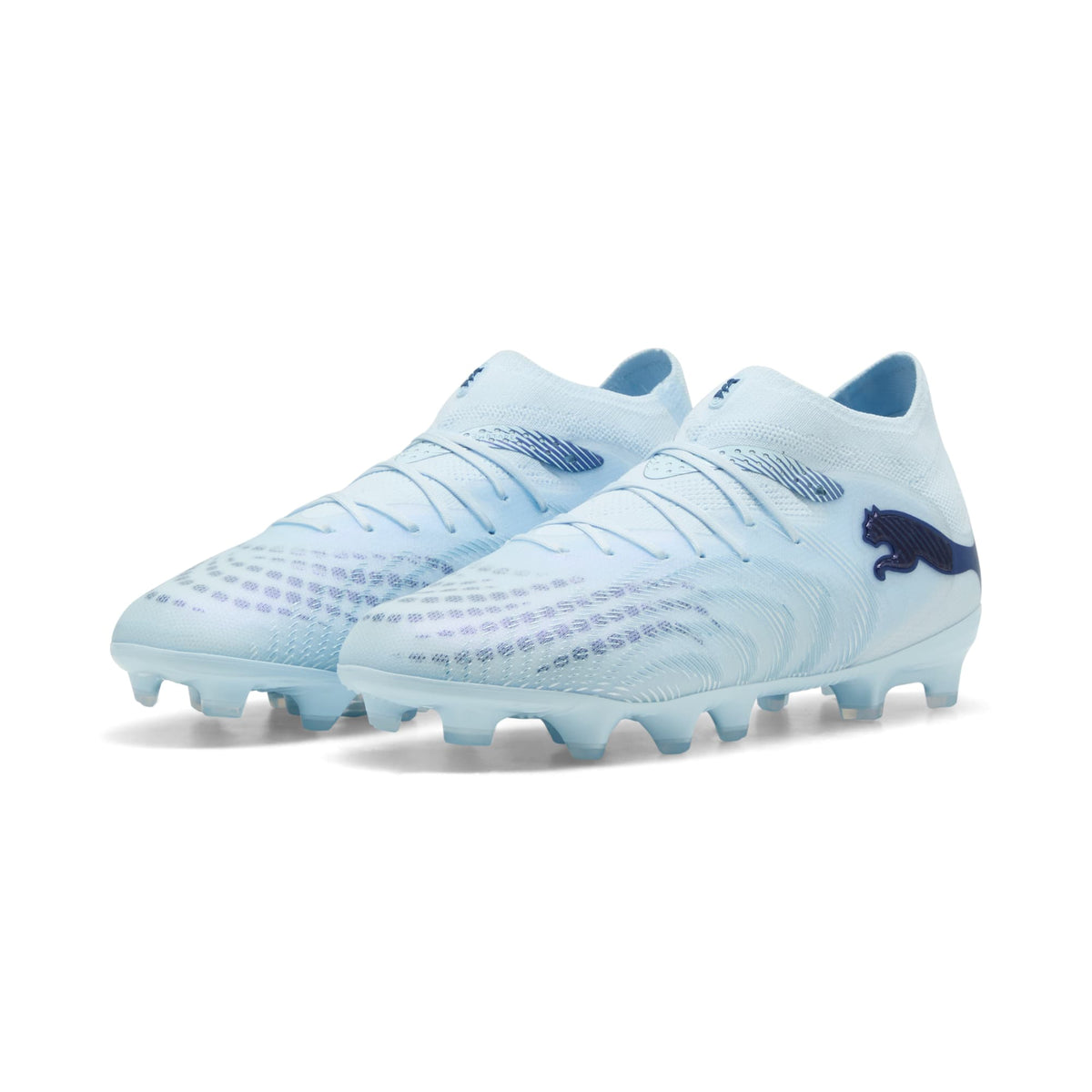 4 Colores, Tacos de futbol para superficies firmes y artificiales FUTURE 9 PRO para niños – Icy Blue-Blue Jewel – vista 2