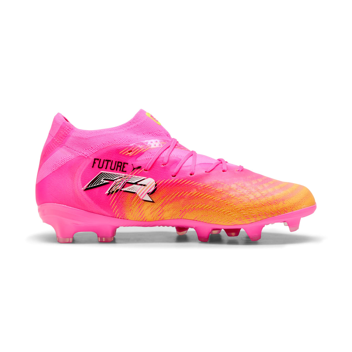 4 Colores, Tacos de futbol para superficies firmes y artificiales FUTURE 9 PRO para niños – Poison Pink-Sun Stream-Bright Aqua-PUMA White – vista 5
