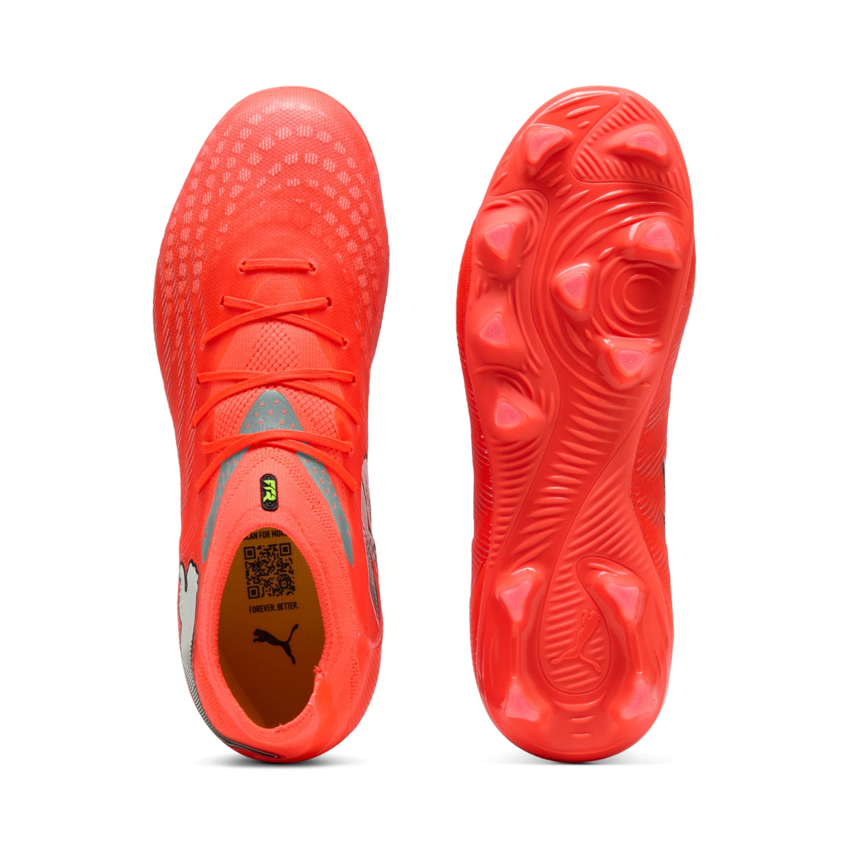 4 Colores, Tacos de futbol para superficies firmes y artificiales FUTURE 9 PRO para niños – Glowing Red-PUMA White-PUMA Black-PUMA Silver – vista 4