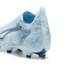 2 Colores, Tacos de futbol para superficies firmes y artificiales ULTRA 6 PRO para niños – Icy Blue-PUMA White-Blue Jewel – vista 3