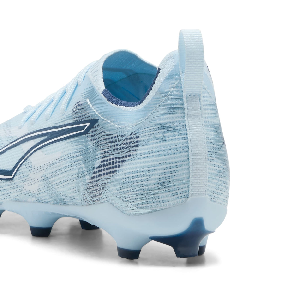 2 Colores, Tacos de futbol para superficies firmes y artificiales ULTRA 6 PRO para niños – Icy Blue-PUMA White-Blue Jewel – vista 3