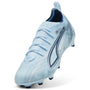 2 Colores, Tacos de futbol para superficies firmes y artificiales ULTRA 6 PRO para niños – Icy Blue-PUMA White-Blue Jewel – vista 6