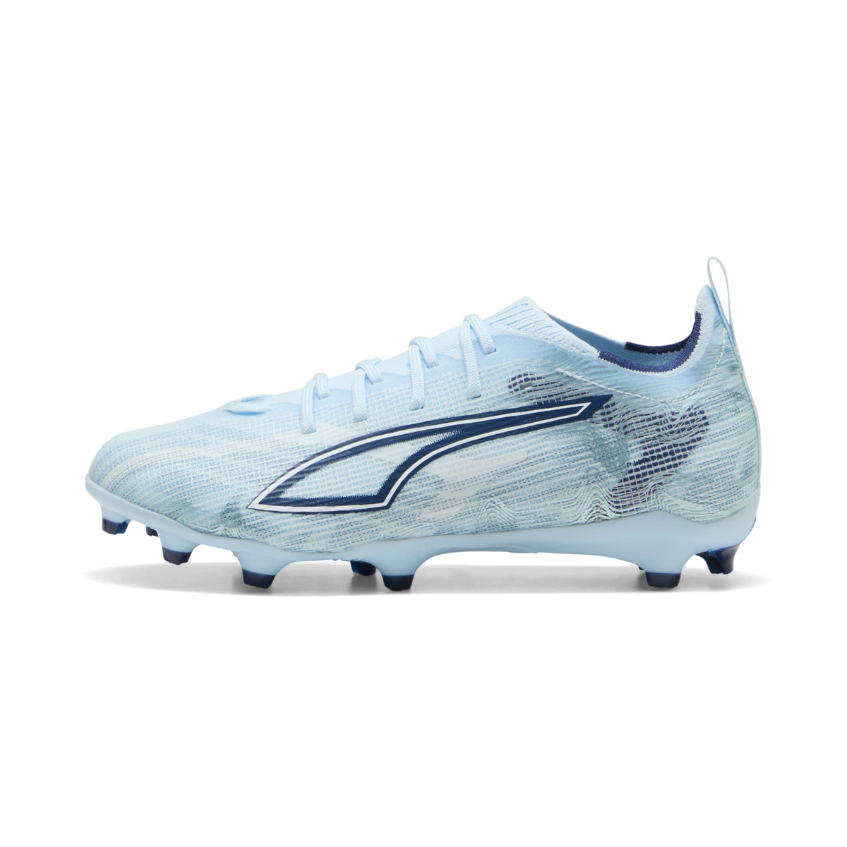 2 Colores, Tacos de futbol para superficies firmes y artificiales ULTRA 6 PRO para niños – Icy Blue-PUMA White-Blue Jewel – vista 1