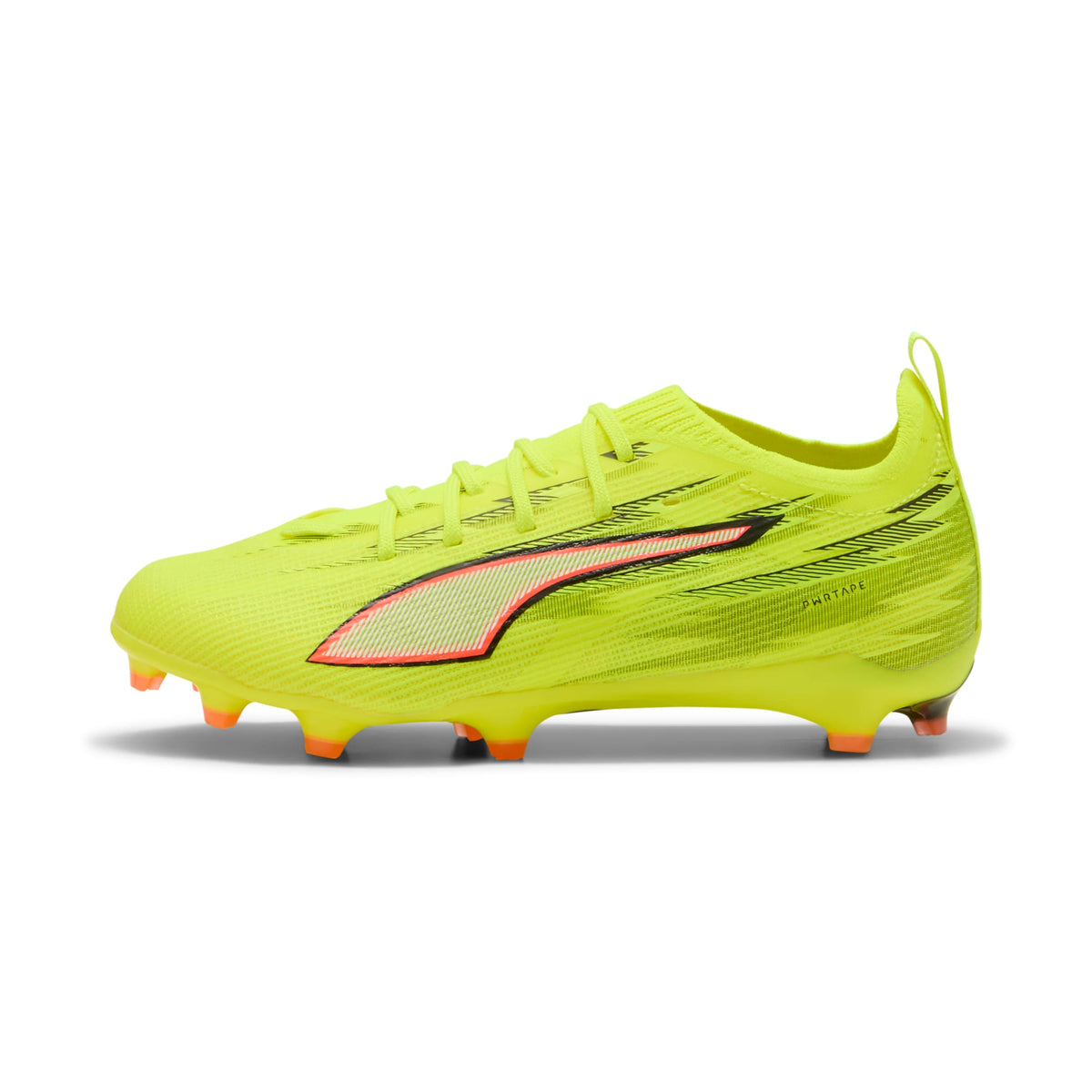 2 Colores, Tacos de futbol para superficies firmes y artificiales ULTRA 6 PRO para niños – Yellow Alert-PUMA Black-Glowing Red-Lime Squeeze – vista 1