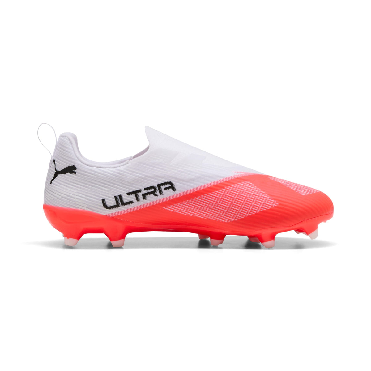 Tacos de futbol sin cordones para superficies firmes y artificiales para niños ULTRA 7 MATCH – Ultra Red-PUMA Black-PUMA White – vista 5