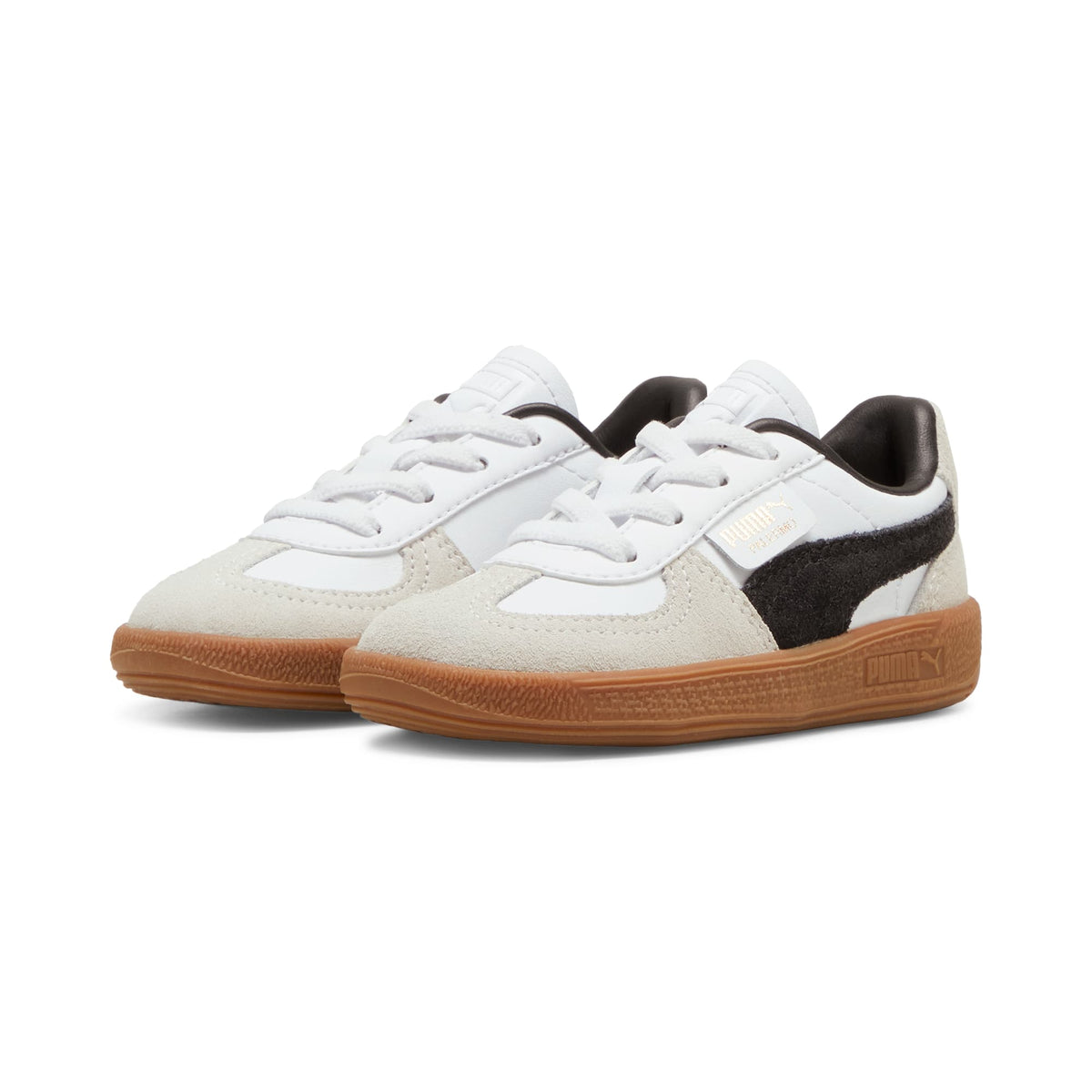 3 Colores, Tenis Bebé Palermo Leather – PUMA White-Vapor Gray-Gum – vista 2