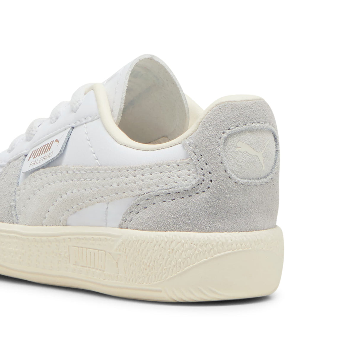 3 Colores, Tenis Bebé Palermo Leather – PUMA White-Cool Light Gray-Sugared Almond – vista 3