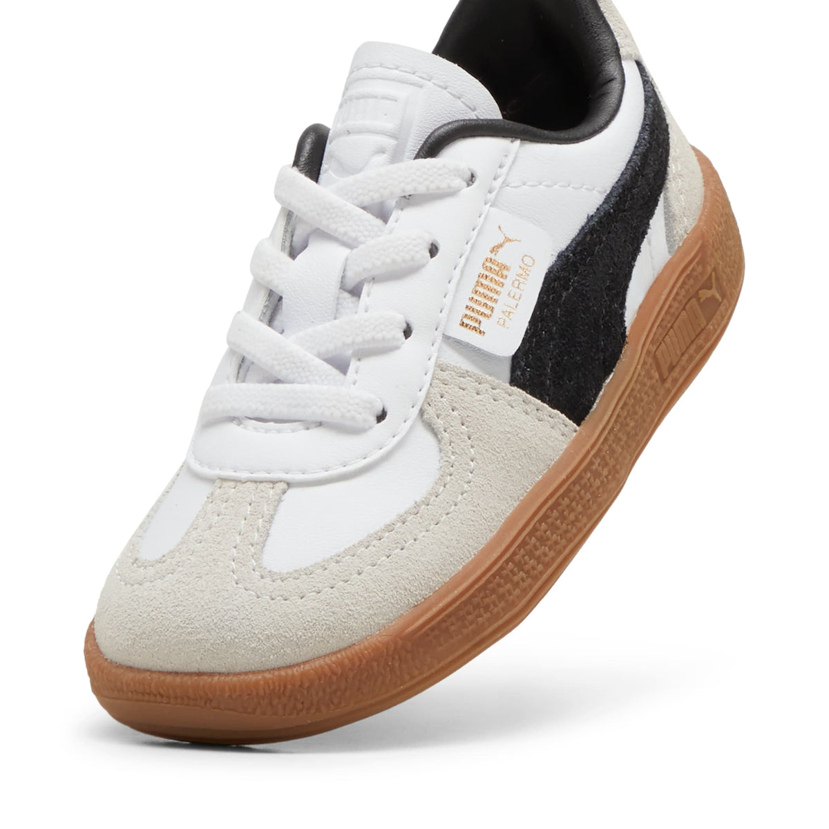 3 Colores, Tenis Bebé Palermo Leather – PUMA White-Vapor Gray-Gum – vista 6