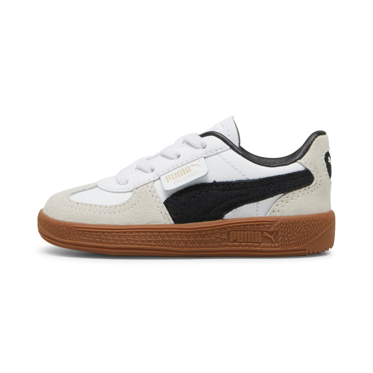 3 Colores, Tenis Bebé Palermo Leather – PUMA White-Vapor Gray-Gum – vista 1