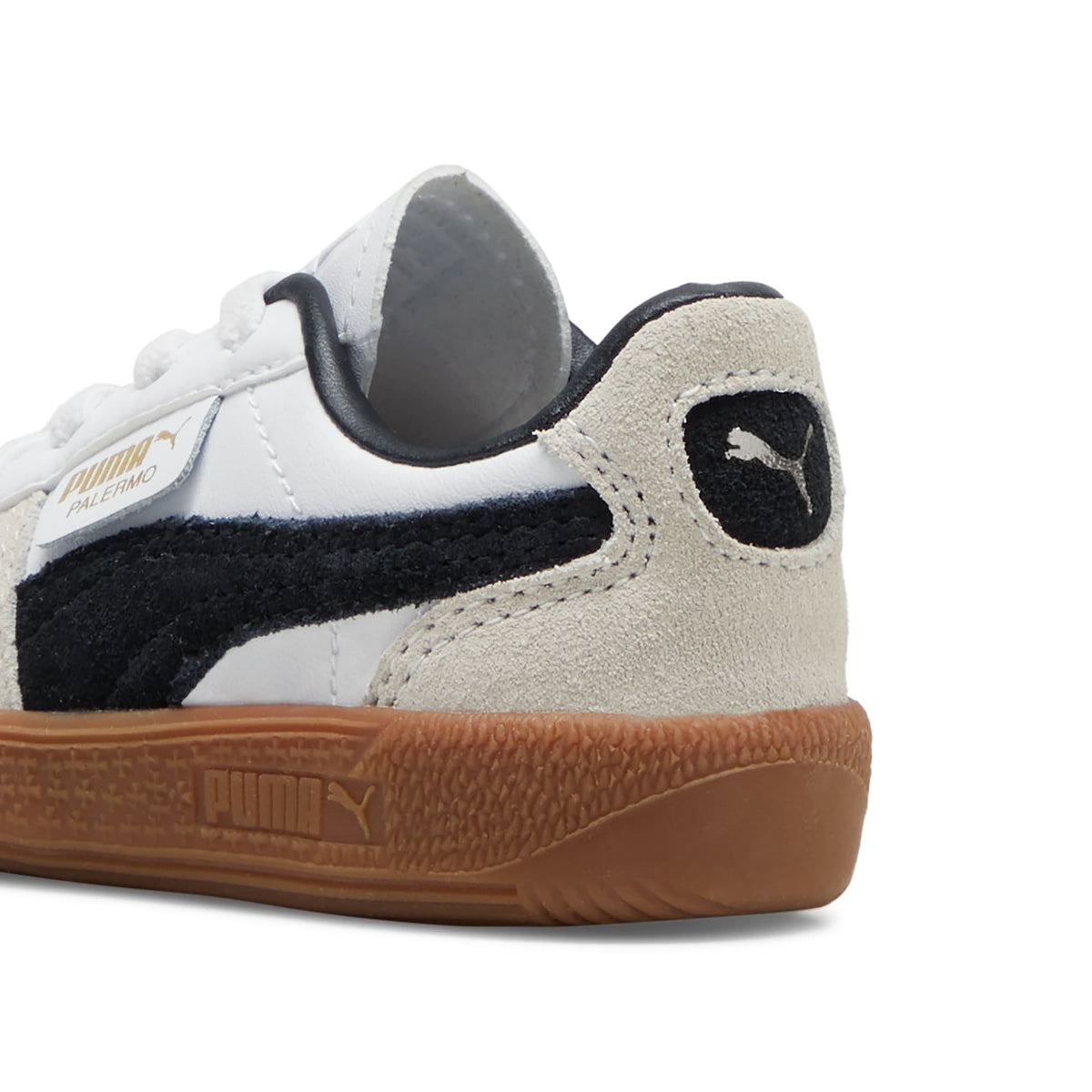 3 Colores, Tenis Bebé Palermo Leather – PUMA White-Vapor Gray-Gum – vista 3