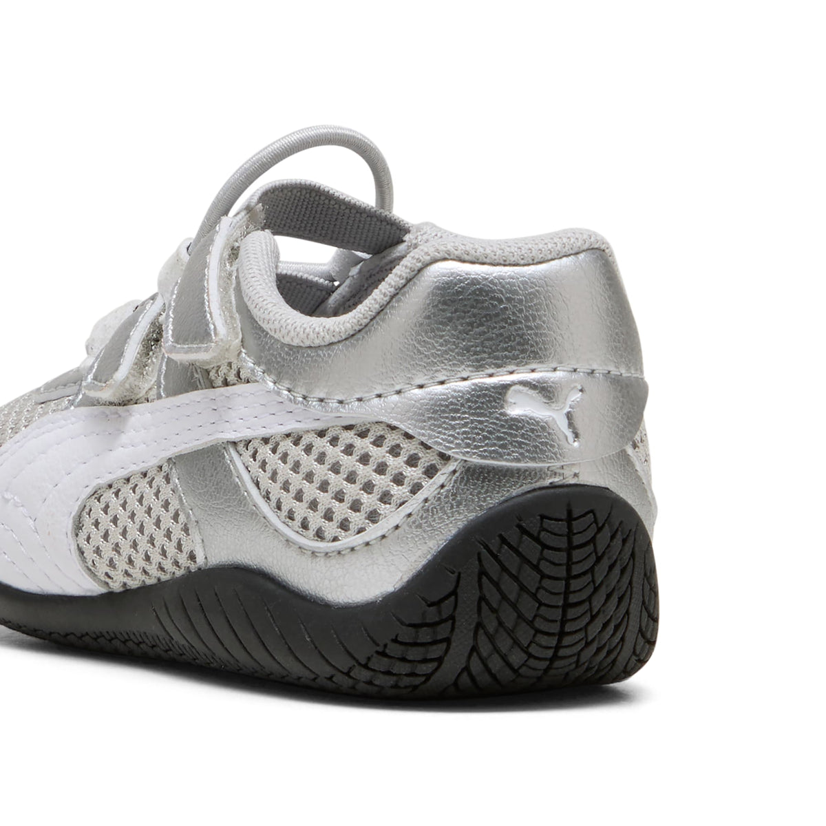 Tenis Easy On Speedcat Go Metallic para infantes – PUMA Silver-PUMA White-PUMA Black – vista 3
