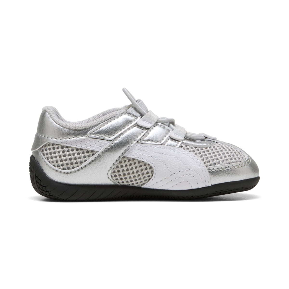 Tenis Easy On Speedcat Go Metallic para infantes – PUMA Silver-PUMA White-PUMA Black – vista 5