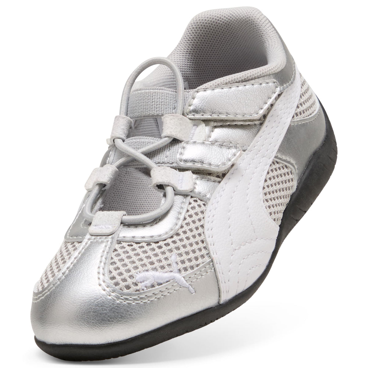 Tenis Easy On Speedcat Go Metallic para niños – PUMA Silver-PUMA White-PUMA Black – vista 6