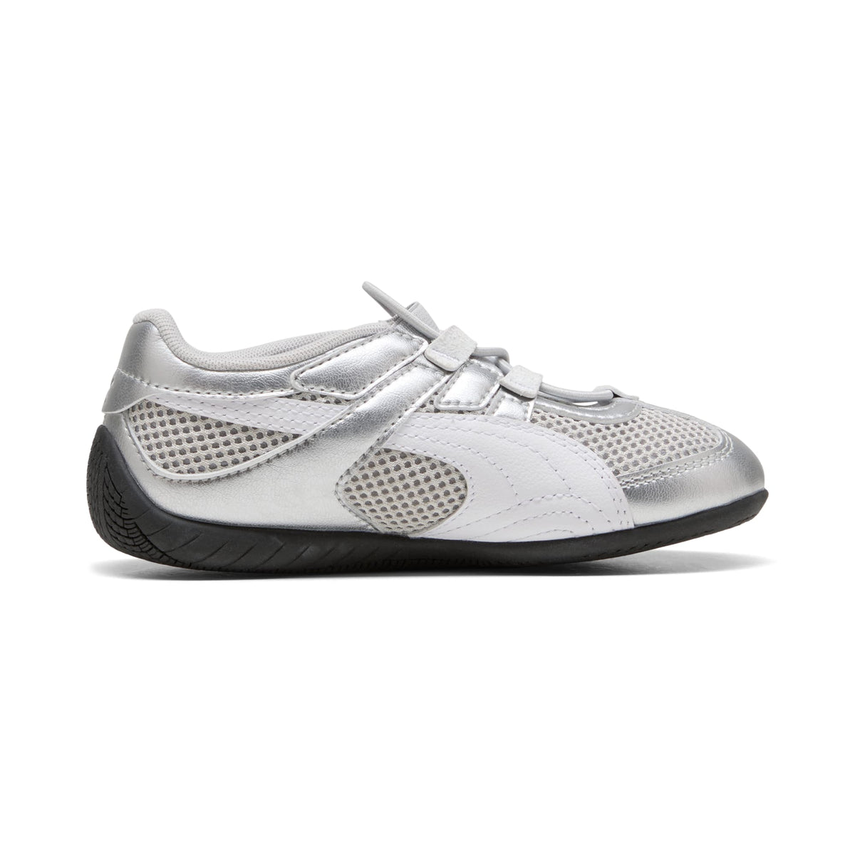 Tenis Easy On Speedcat Go Metallic para niños – PUMA Silver-PUMA White-PUMA Black – vista 5