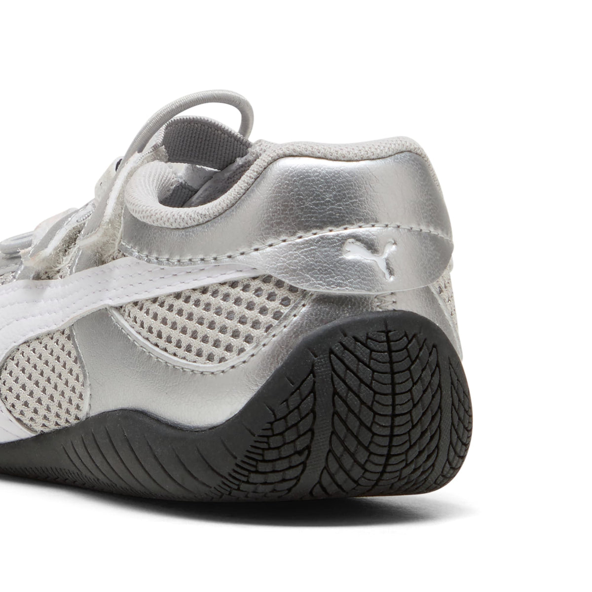 Tenis Easy On Speedcat Go Metallic para niños – PUMA Silver-PUMA White-PUMA Black – vista 3