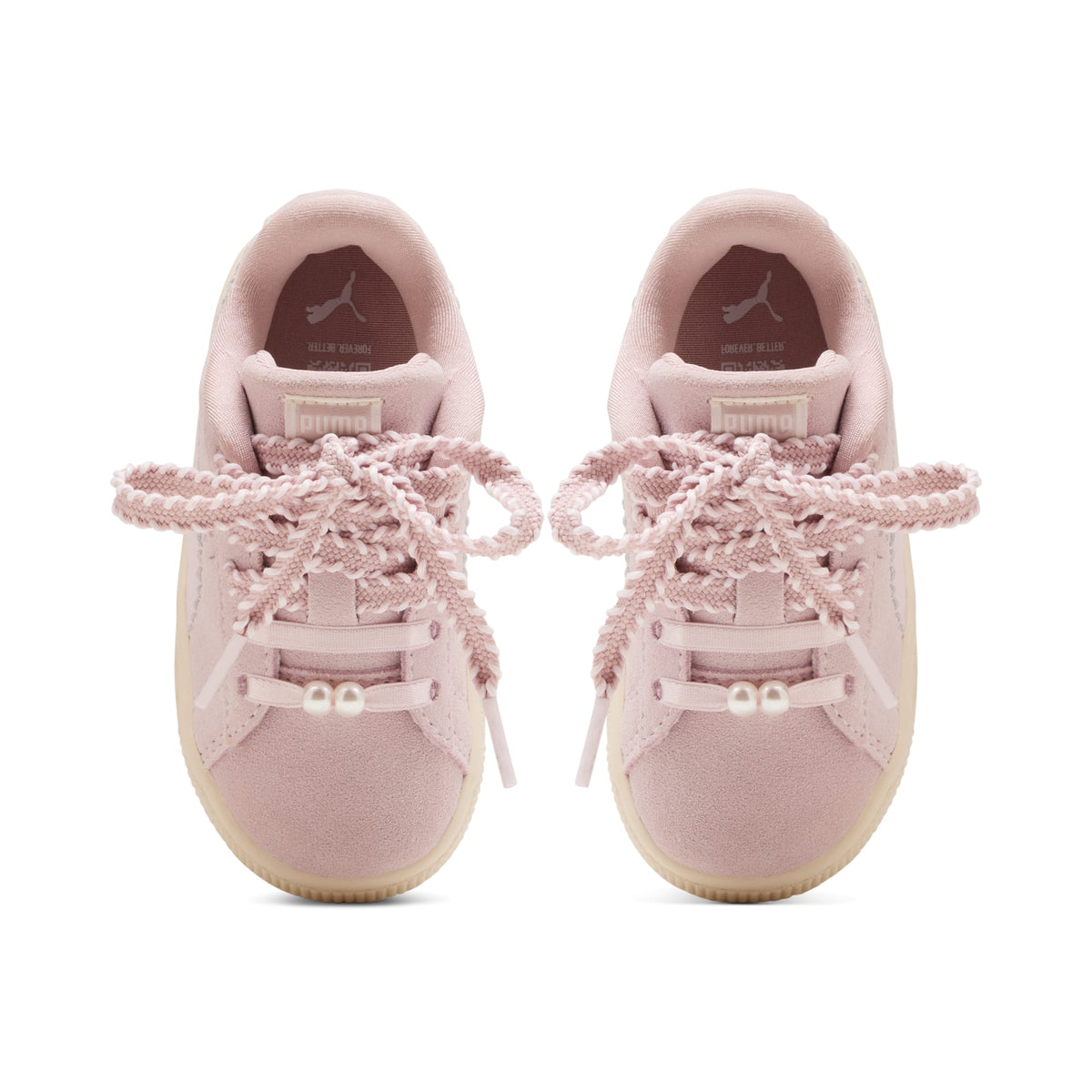 2 Colores, Tenis Easy On para infantes Suede Bloom – Misty Pink-Powder Pink – vista 6