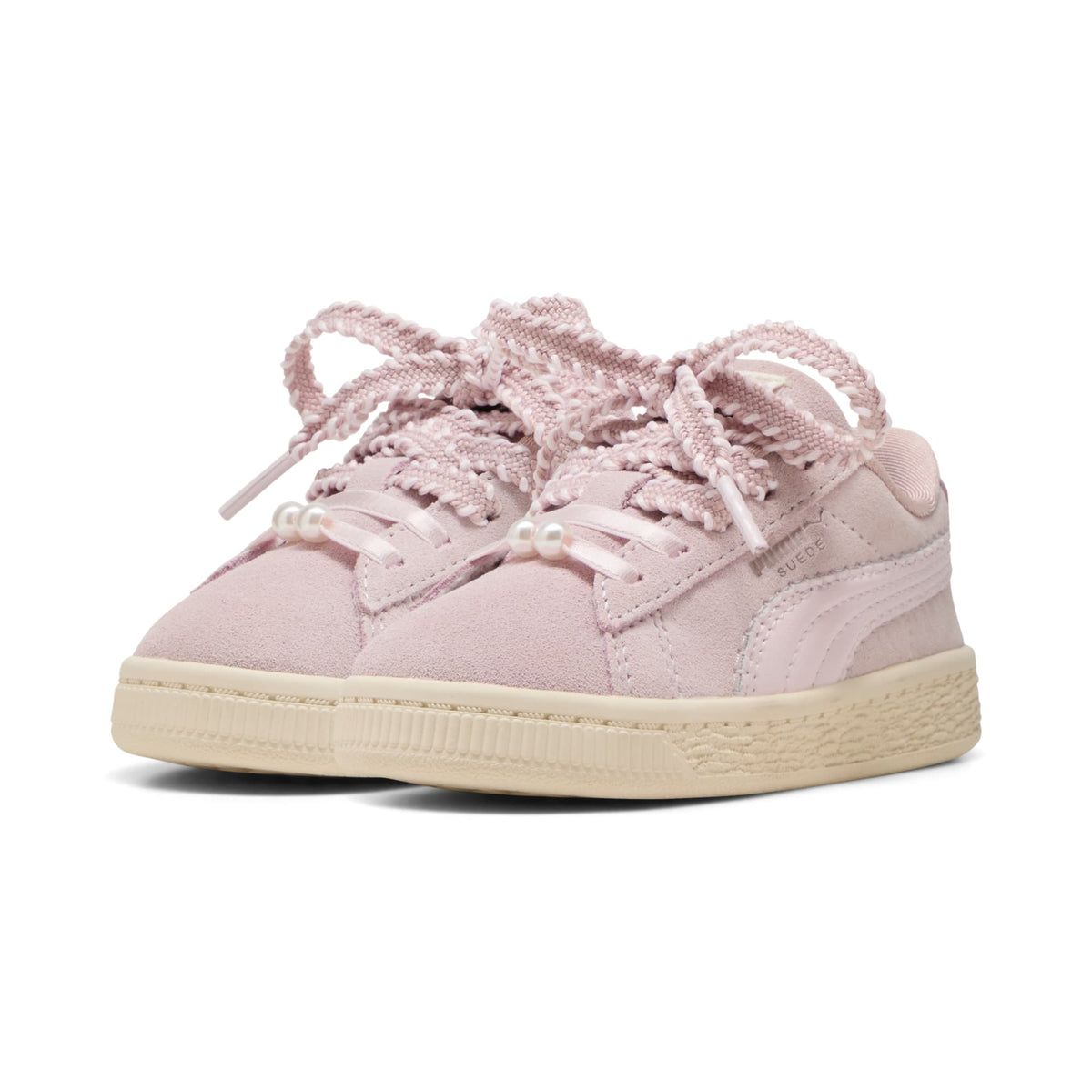 2 Colores, Tenis Easy On para infantes Suede Bloom – Misty Pink-Powder Pink – vista 2