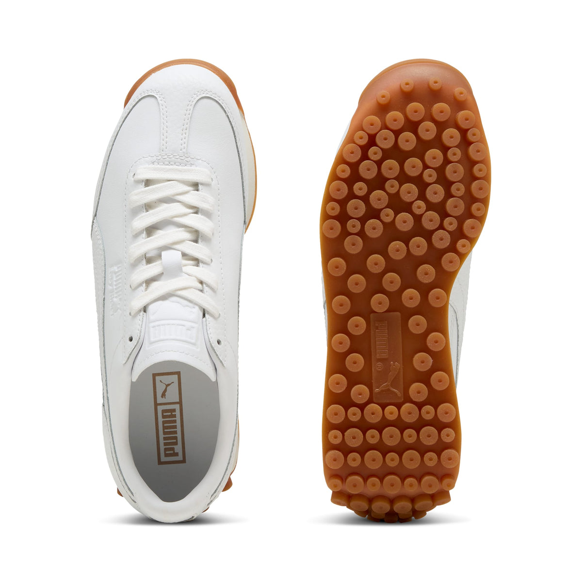 2 Colores, Tenis Easy Rider de piel para niños grandes – PUMA White-Frosted Ivory – vista 4