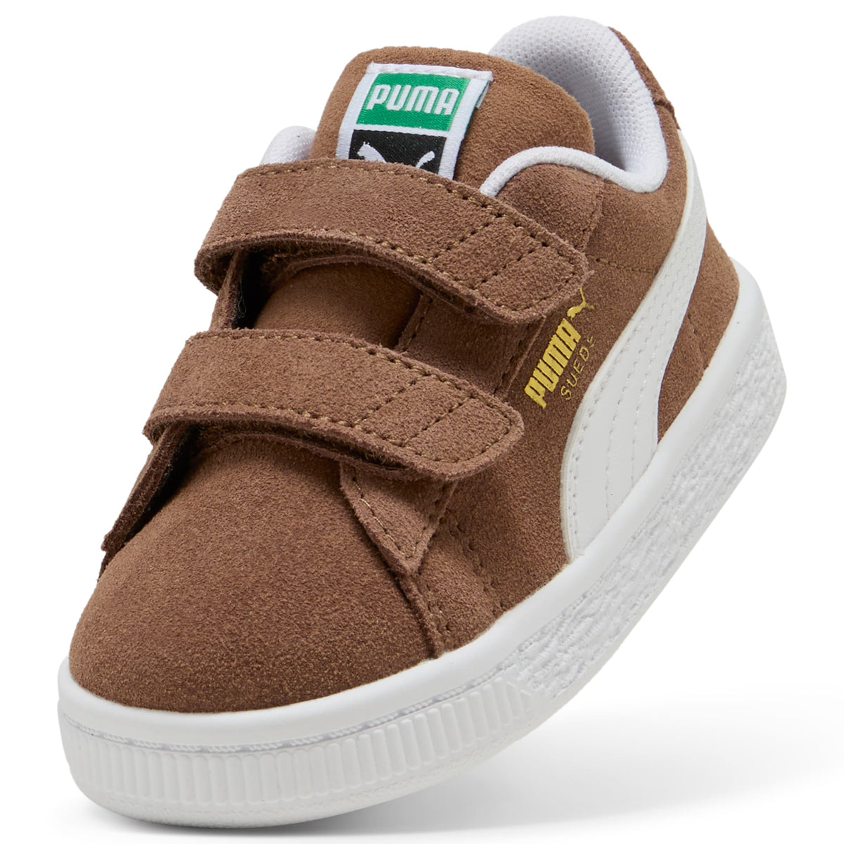 7 Colores, Tenis Infantiles Suede Classic – Haute Coffee-PUMA White – vista 6