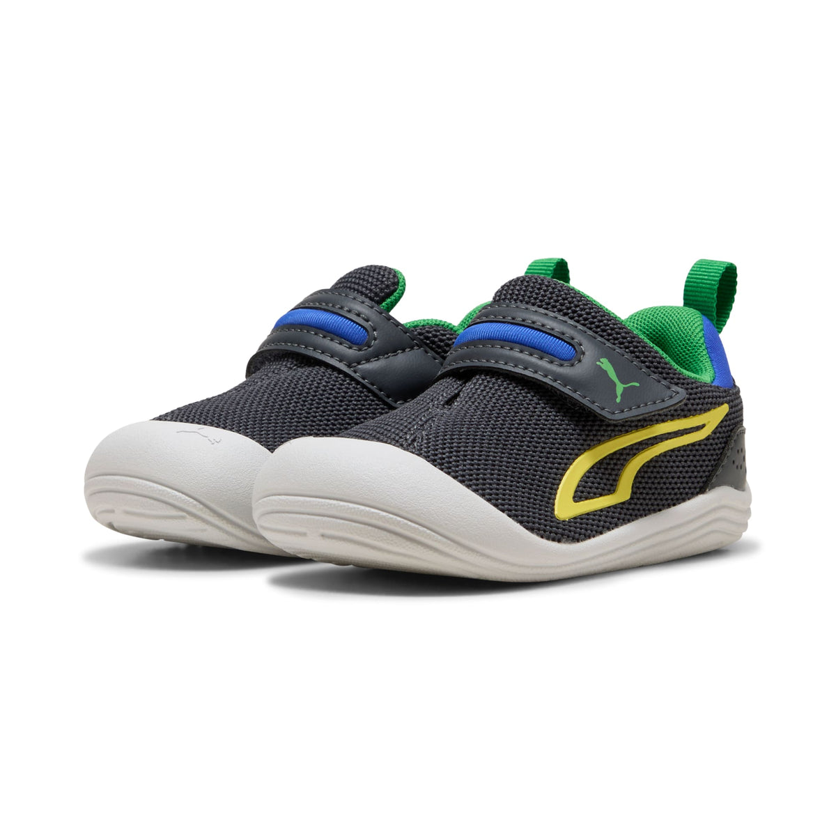 2 Colores, Tenis Kitten Mesh para bebés – Strong Gray-Lemon Meringue – vista 2