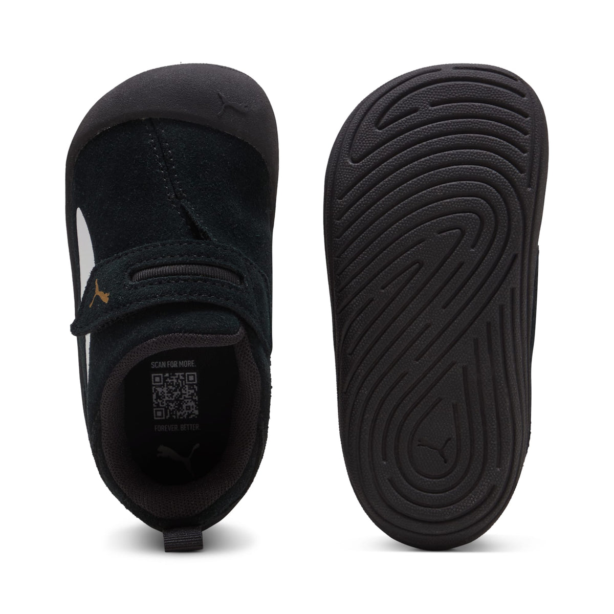 3 Colores, Tenis Kitten Premium para infantes – PUMA Black-PUMA White-PUMA Gold – vista 5
