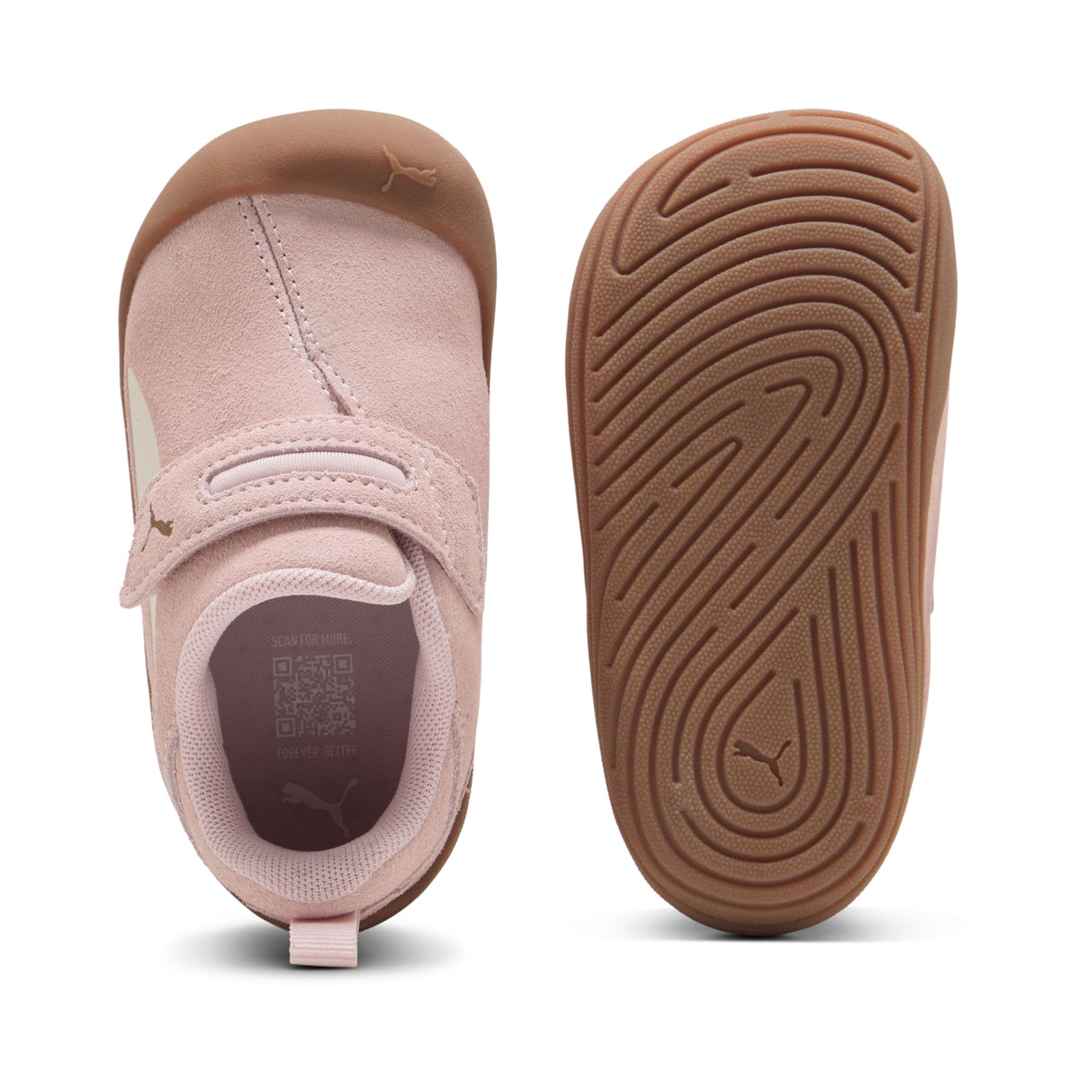 3 Colores, Tenis Kitten Premium para infantes – Mauve Mist-Frosted Ivory-PUMA Gold – vista 5